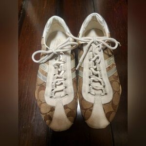Coach Brown and Cream Athletic Shoes